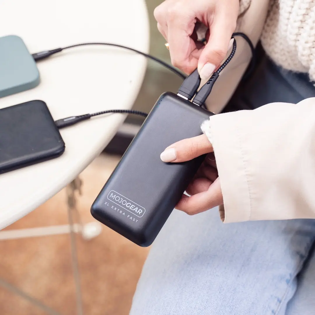 MOJOGEAR MINI XL MG-PB20XLKIT Powerbank 20.000mAh - 4x USB - 18W - Zwart - afbeelding 6 van 6