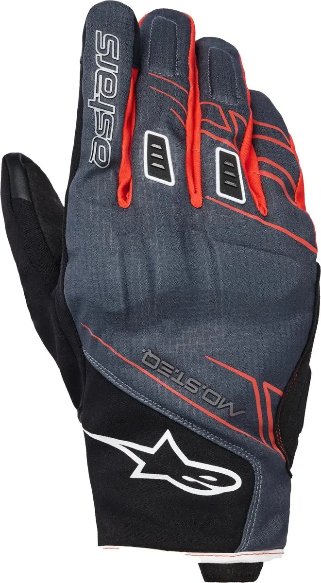 Alpinestars Moblast WP Motorhandschoenen - Zwart/Grijs/Geel - 2XL