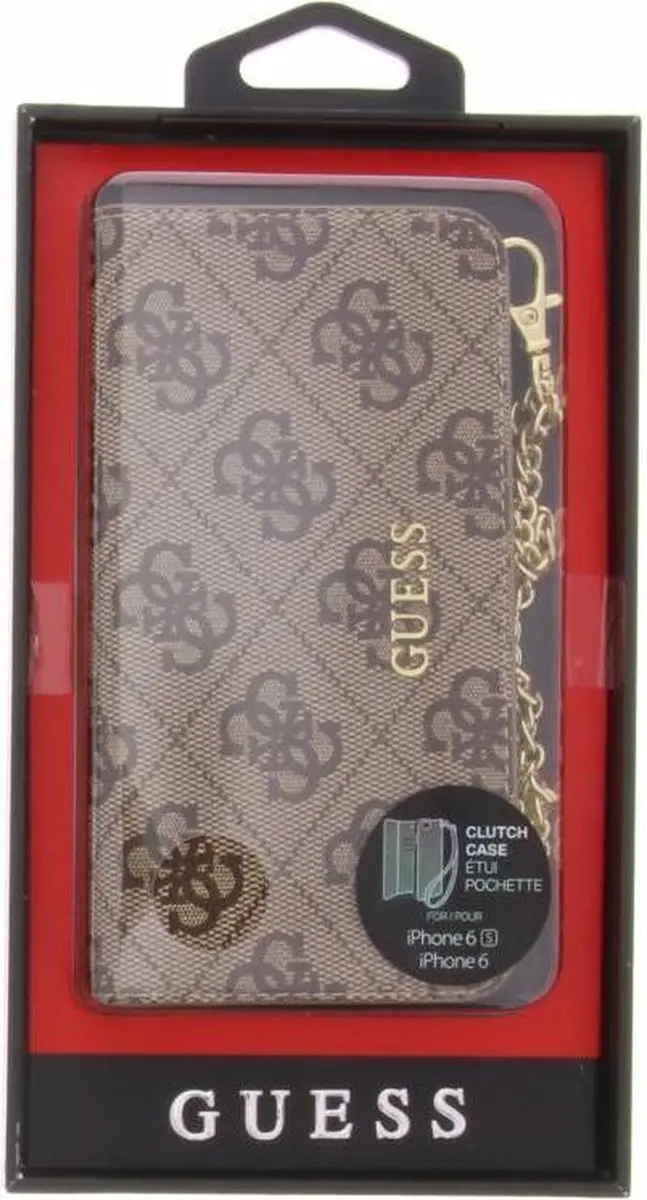 Guess iPhone 6/6s Hoesje - Bruin Kunstleer