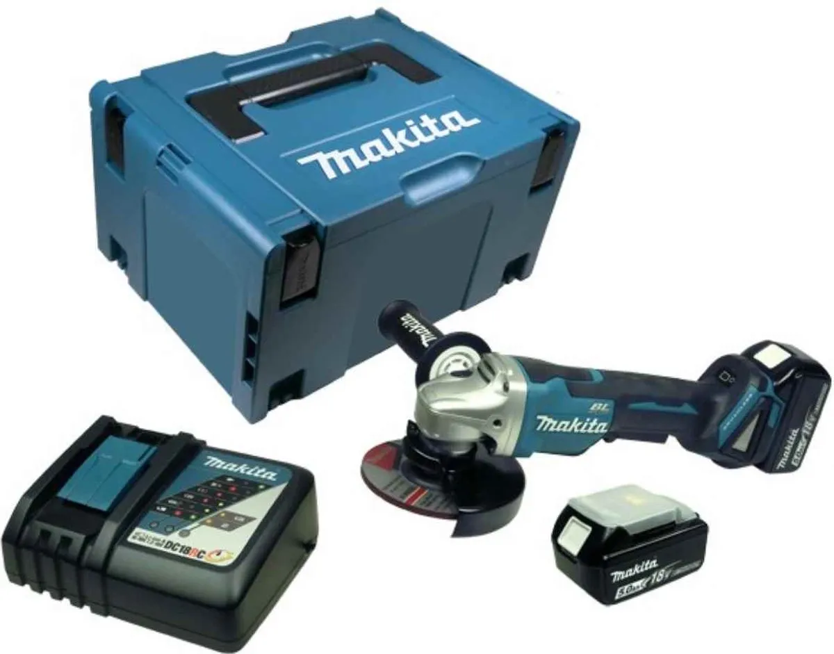 Makita DGA508RTJ Haakse Slijper 125mm - 18V