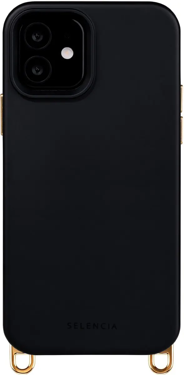 Selencia Hoesje iPhone 12 Pro/12 Rivièra Velvet Black