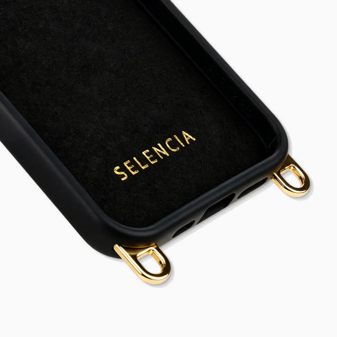 Selencia Hoesje iPhone 12 Pro/12 Rivièra Velvet Black - MagSafe - afbeelding 6 van 6