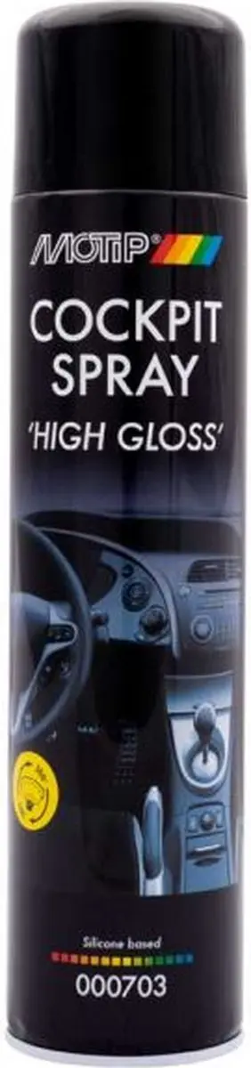 Motip Car Care Black Cockpitspray Hoogglans 600ml - Meerkleurig