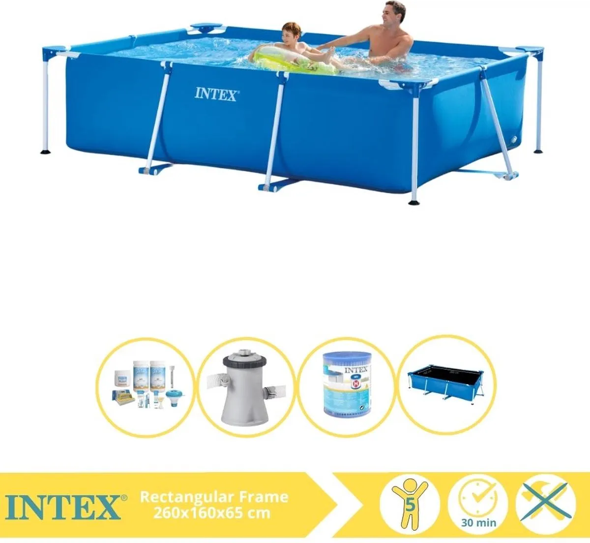 Intex 28271NP Opzetzwembad 260x160x65cm