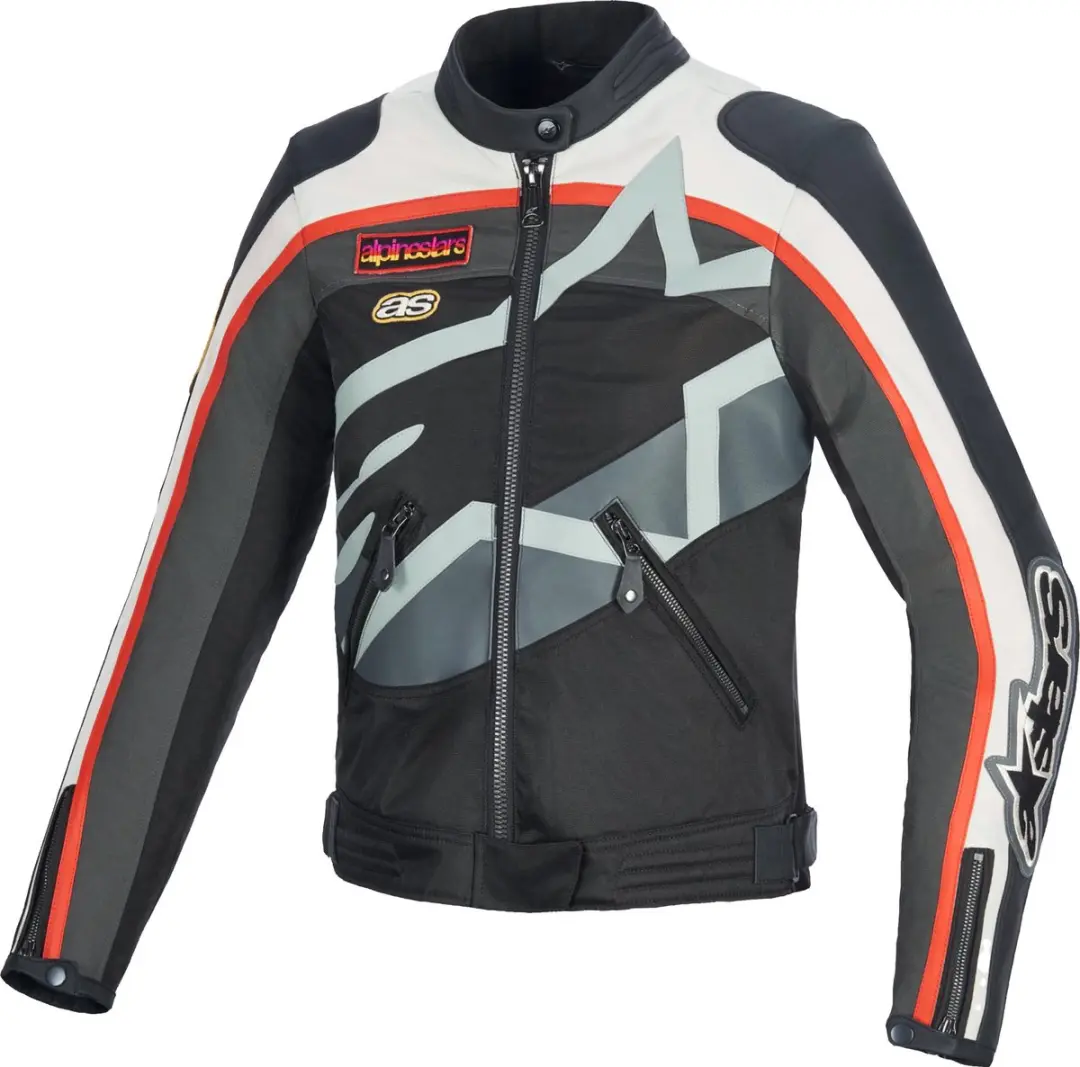 Alpinestars Idles Dames Motorjas - Zwart/wit/paars M