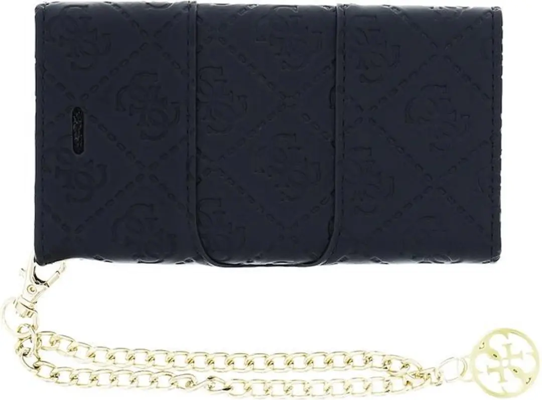 Guess Wallet Clutch Case iPhone 5/5S - 3 Pasjes - Zwart