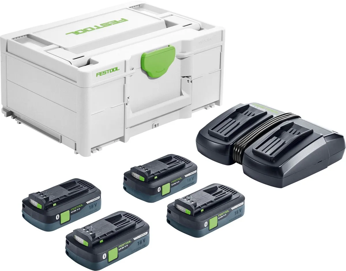 Festool SYS 18V 4x4,0/TCL 6 DUO Energie-set