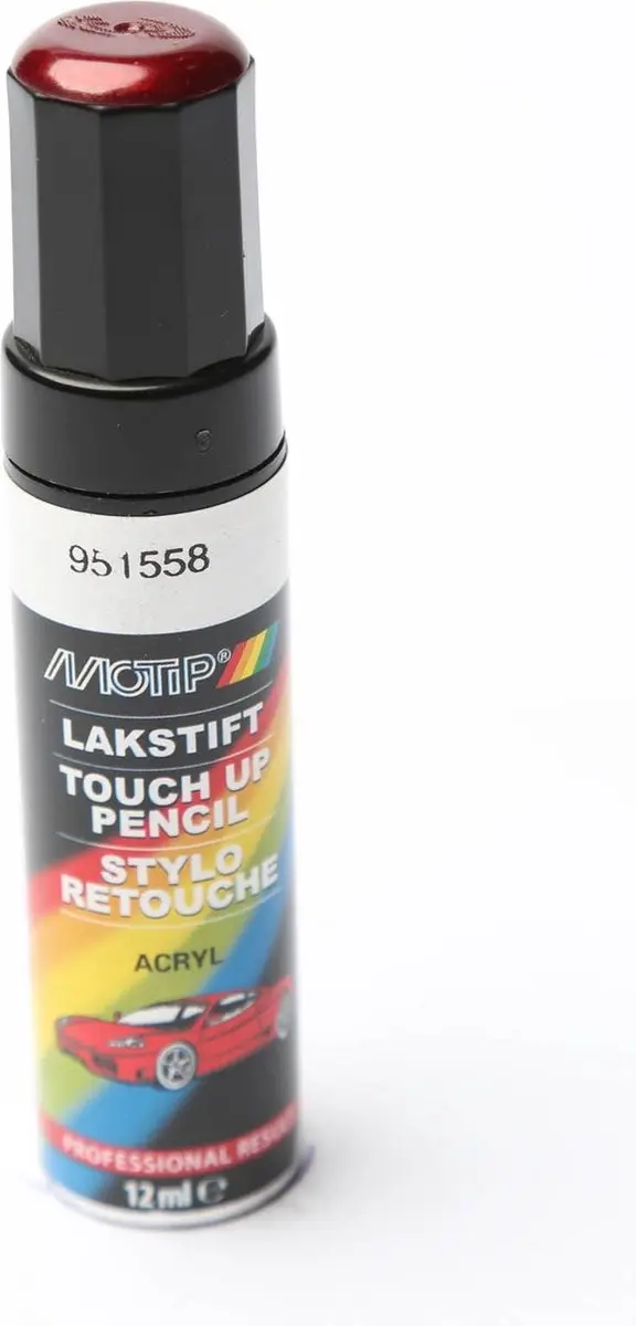 Motip 951558 Auto Lakstift Rood Metallic 12ml