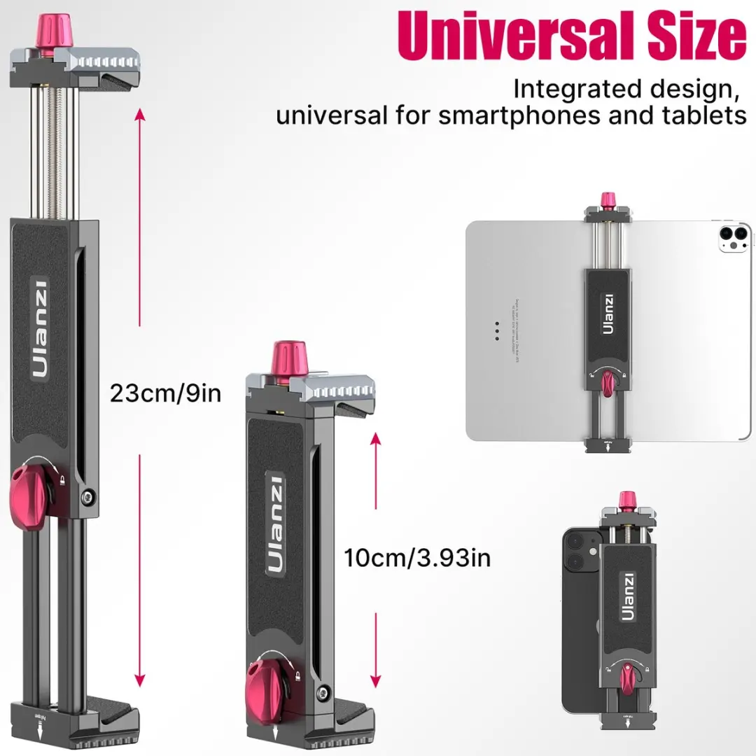 Ulanzi U-Pad III Tablethouder - Metaal - 23cm - Zwart/Rood