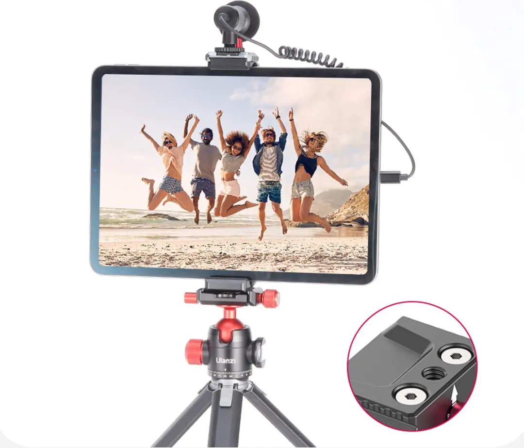 Ulanzi U-Pad III Tablethouder - Metaal - 23cm - Zwart/Rood
