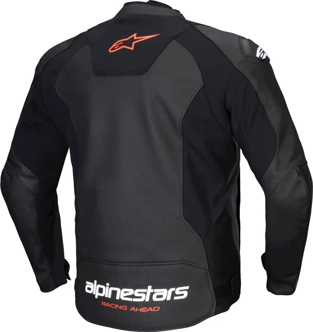 Alpinestars Faster V3 Motorfietsjas - Zwart/Neonrood - Maat 56