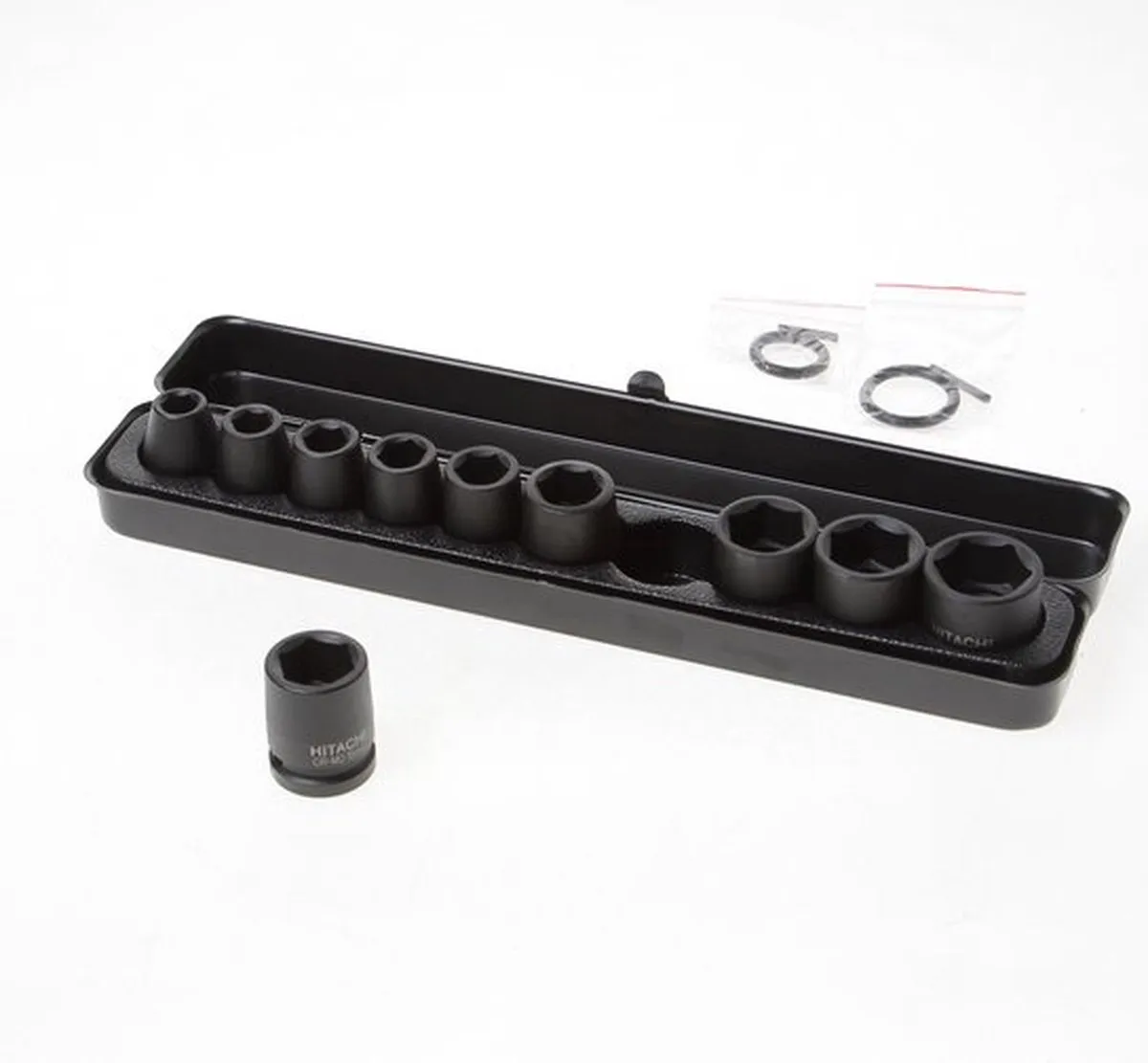 Hikoki 751879 Krachtdoppenset 10-delig 1/2" - Zwart