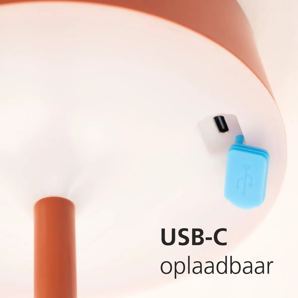 Eglo Simeri Oplaadbare Tafellamp Solar - Steenrood