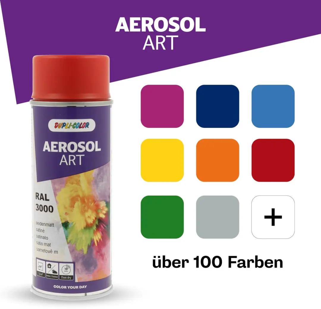 Motip Dupli-Color Aerosol-Art ZG RAL 3000 - 400ml - Meerkleurig - afbeelding 6 van 6