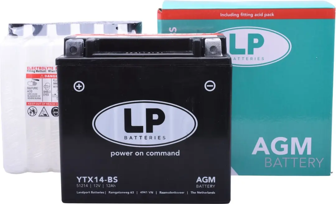 Landport YTX14-BS Accu 12V 12Ah