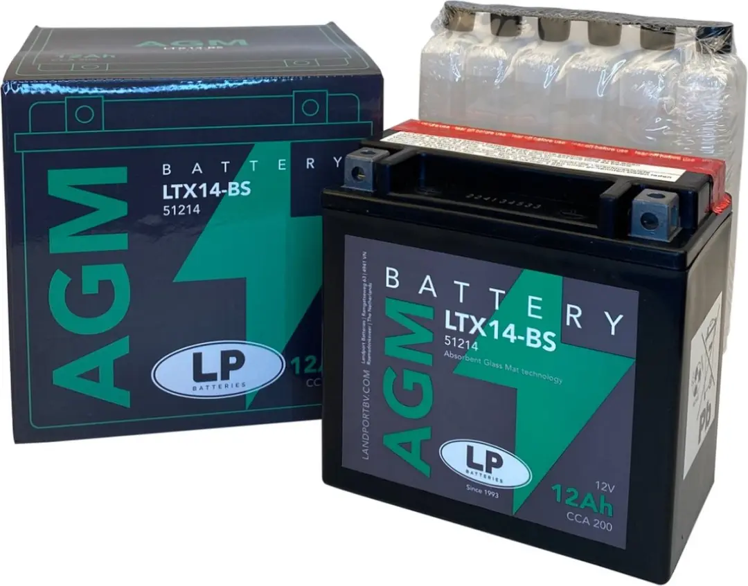 Landport YTX14-BS Accu 12V 12Ah