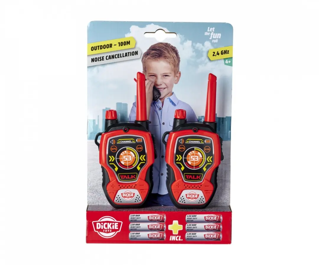 Dickie Toys Walkie Talkies 201118195 - 2 Stuks - Rood