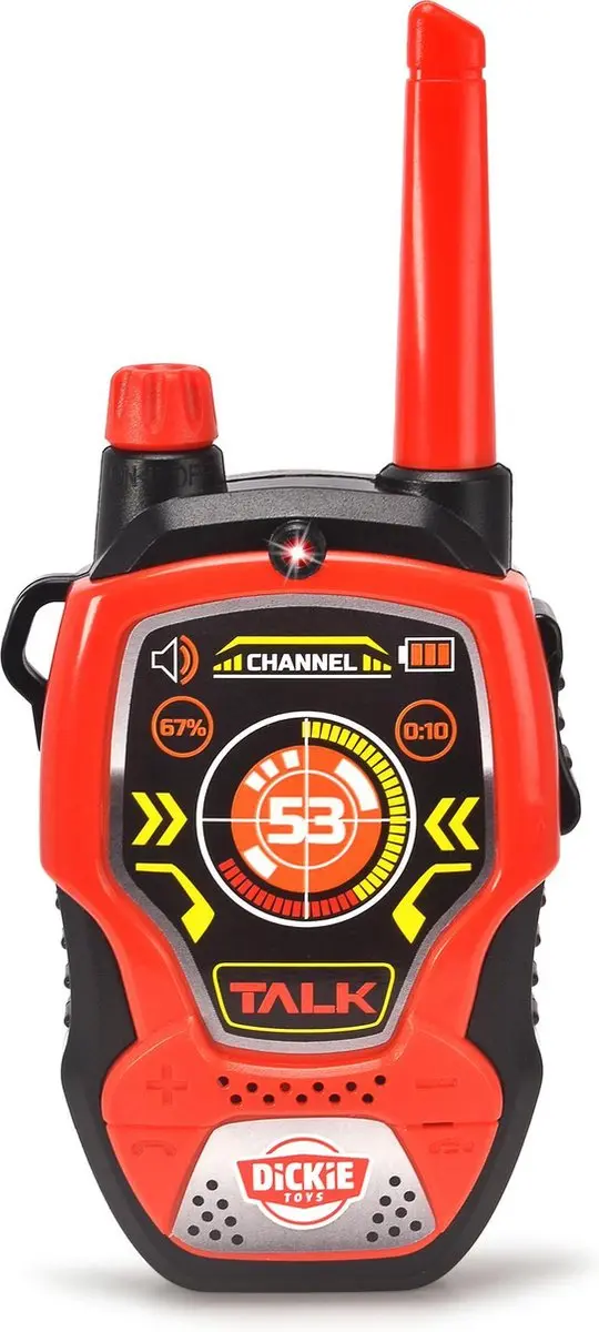 Dickie Toys Walkie Talkies 201118195 - 2 Stuks - Rood