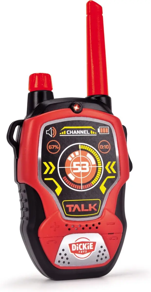 Dickie Toys Walkie Talkies 201118195 - 2 Stuks - Rood