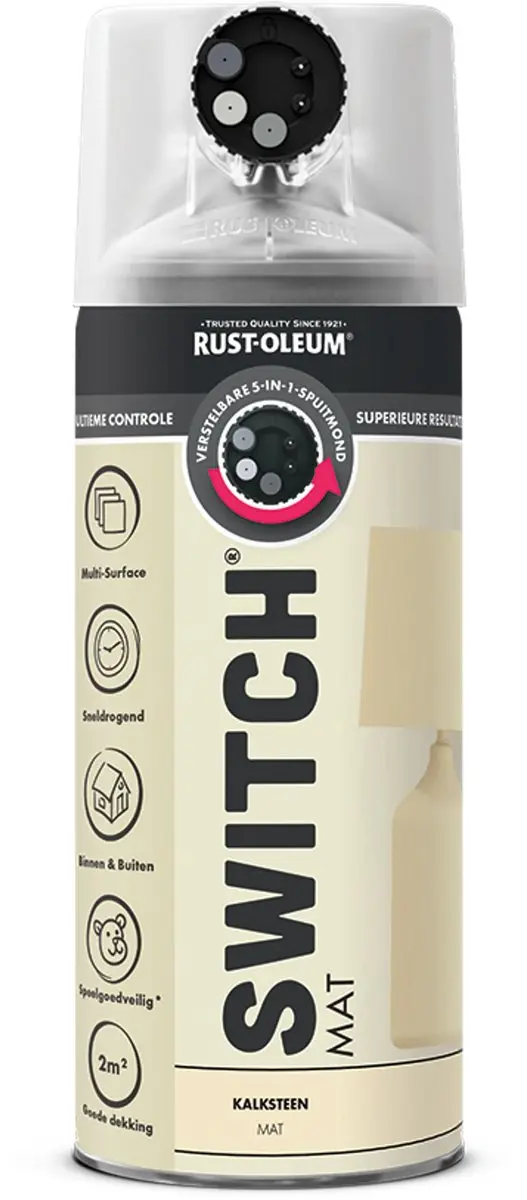 Rust-Oleum Switch Spuitbus Verf Mat 400ml