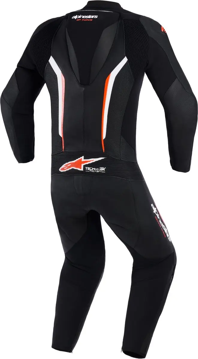 Alpinestars GP Force V2 Motorfietsleren Pak - Zwart/Wit/Rood 58