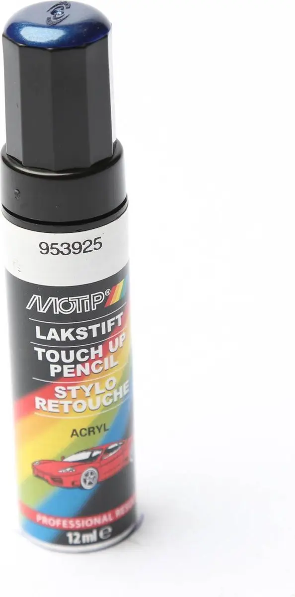 Motip 953925 Auto Lakstift Blauw Metallic 12ml