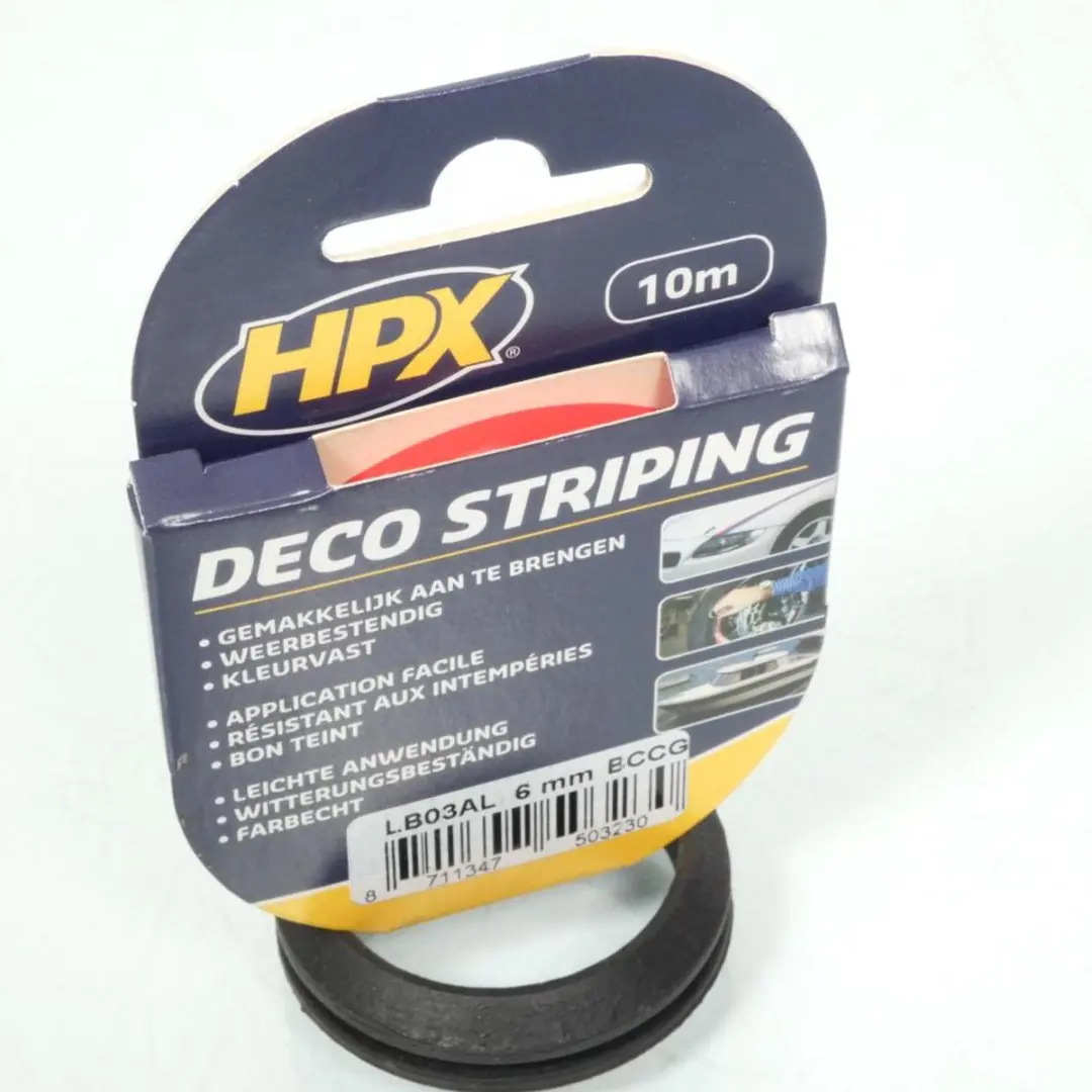 HPX Velgstriping Solidline 6mm x 10m - Rood