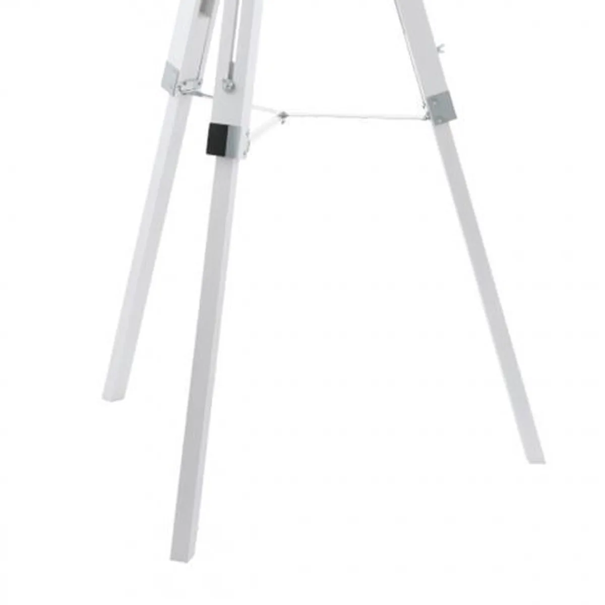 EGLO Covaleda Vloerlamp - E27 - 164 cm - Driepoot - Wit/Zilver
