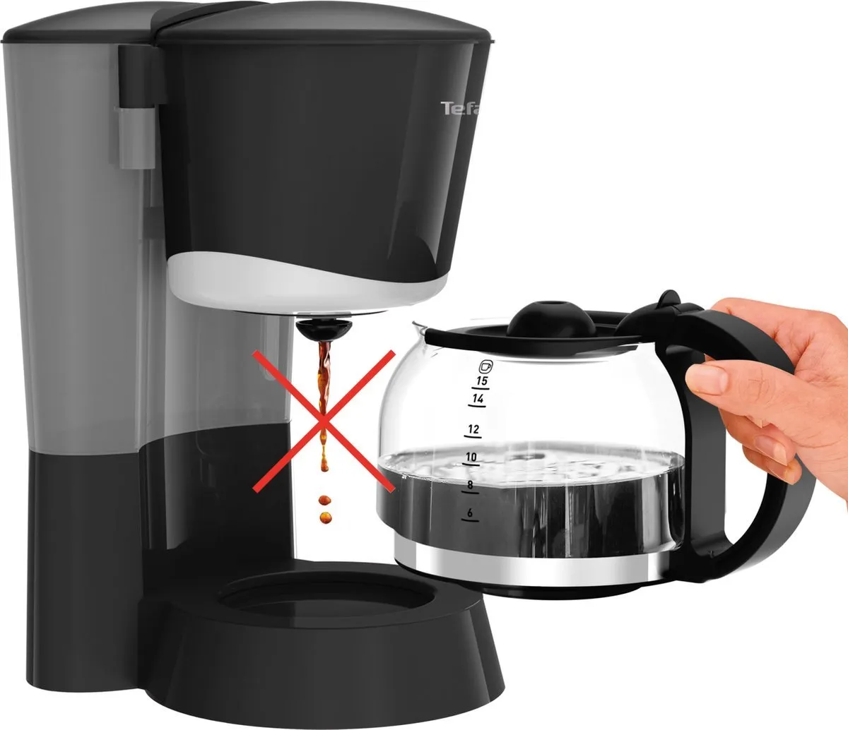 Tefal Element CM4708 Filterkoffiezetapparaat 15 Kopjes