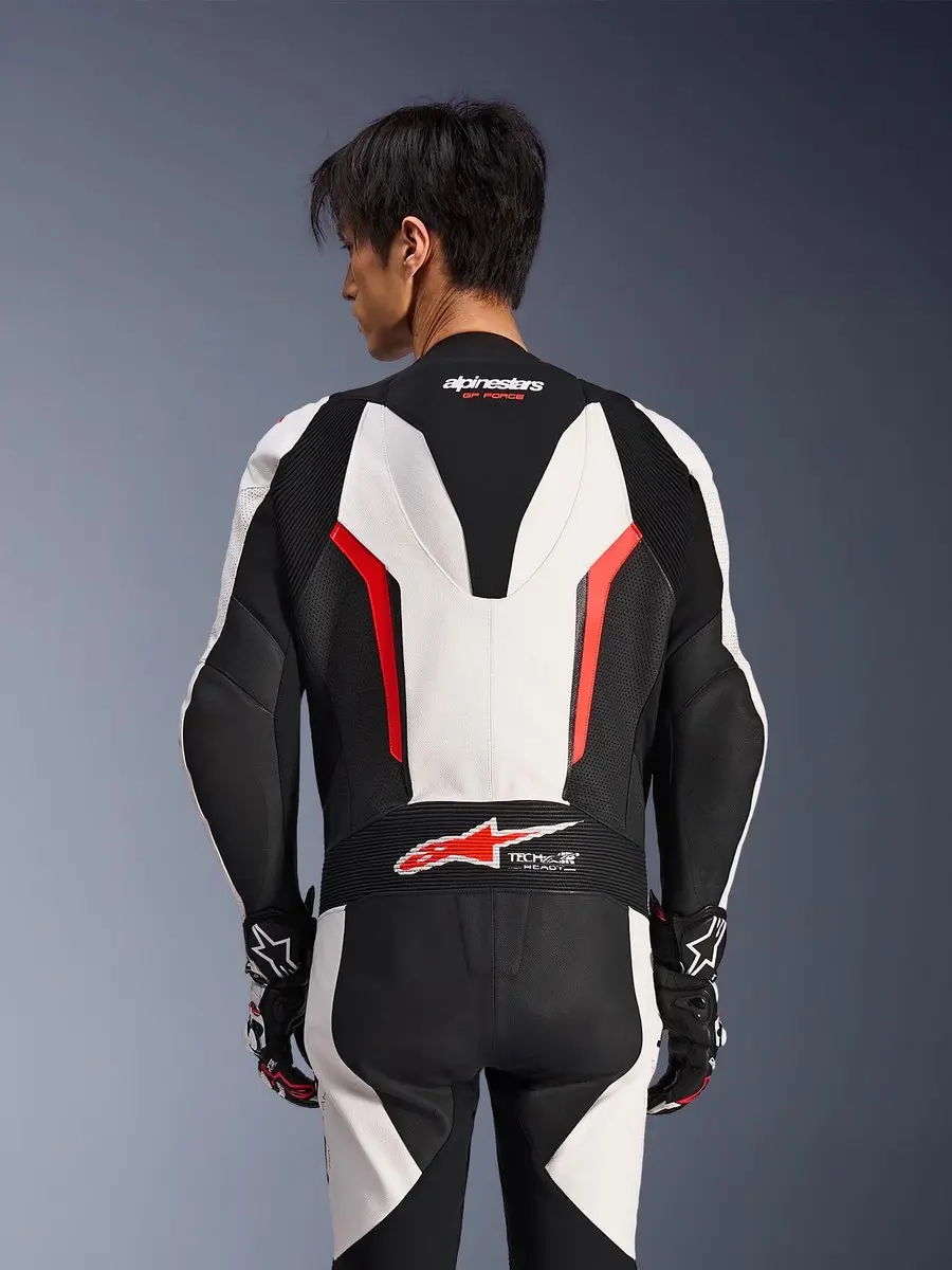 Alpinestars GP Force V2 Motorfietsleren pak 56 - Wit/Zwart/Rood