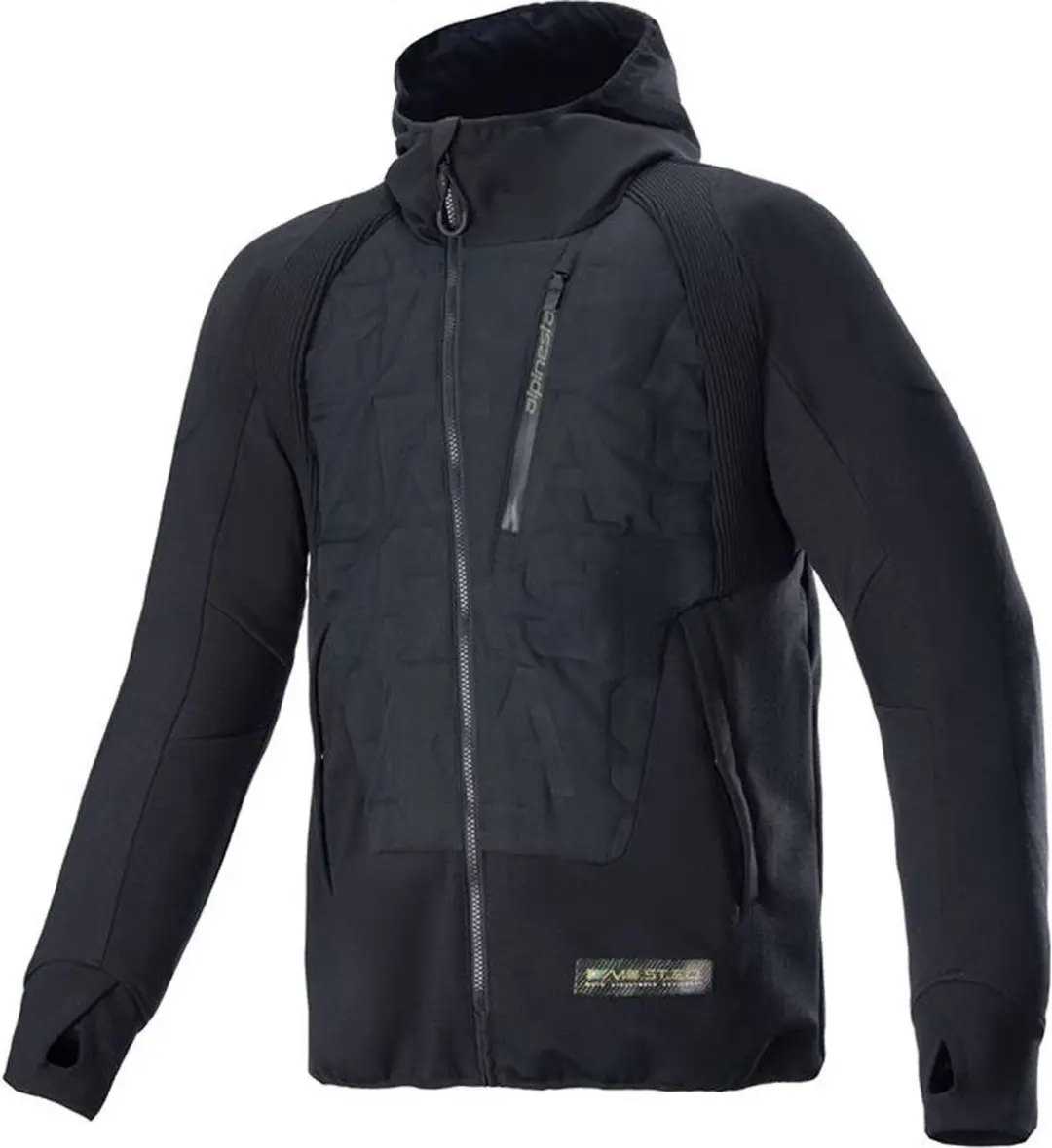 Alpinestars MO.ST.EQ Hybrid Hooded Jas - Zwart