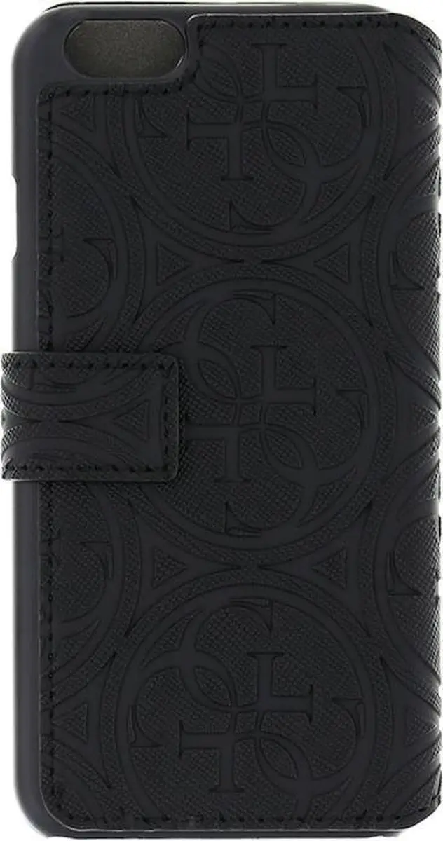 Guess Book Case Heritage iPhone 6/6S - 3 Pasjes - Zwart