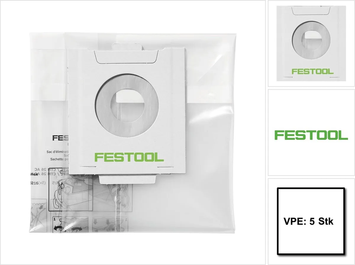 Festool ENS-CT 36 AC/5 Afvalzak - 496215