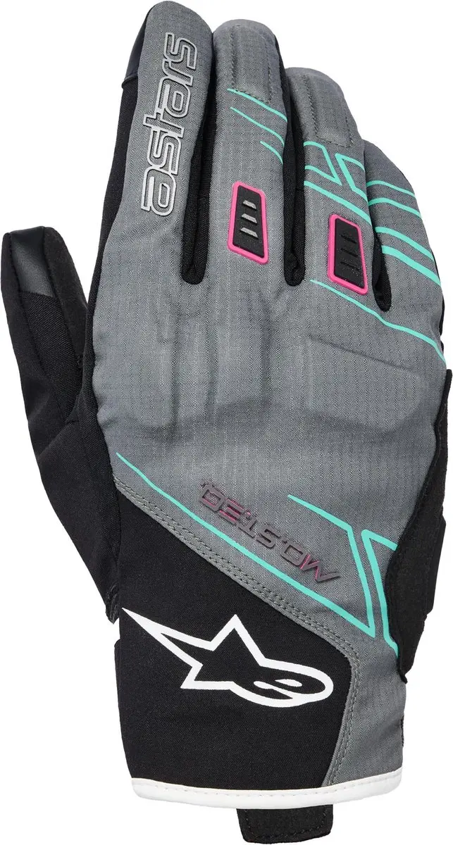 Alpinestars Stella Moblast WP Motorhandschoenen - Zwart/Grijs - 2XL