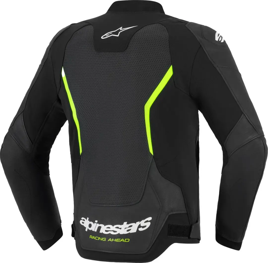 Alpinestars GP Force V2 Air Motorfietsjas - Zwart/Neon Geel - Maat 54