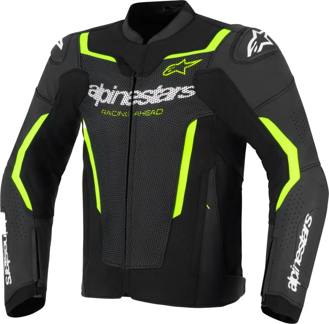 Alpinestars GP Force V2 Air Motorfietsjas - Zwart/Neon Geel - Maat 54