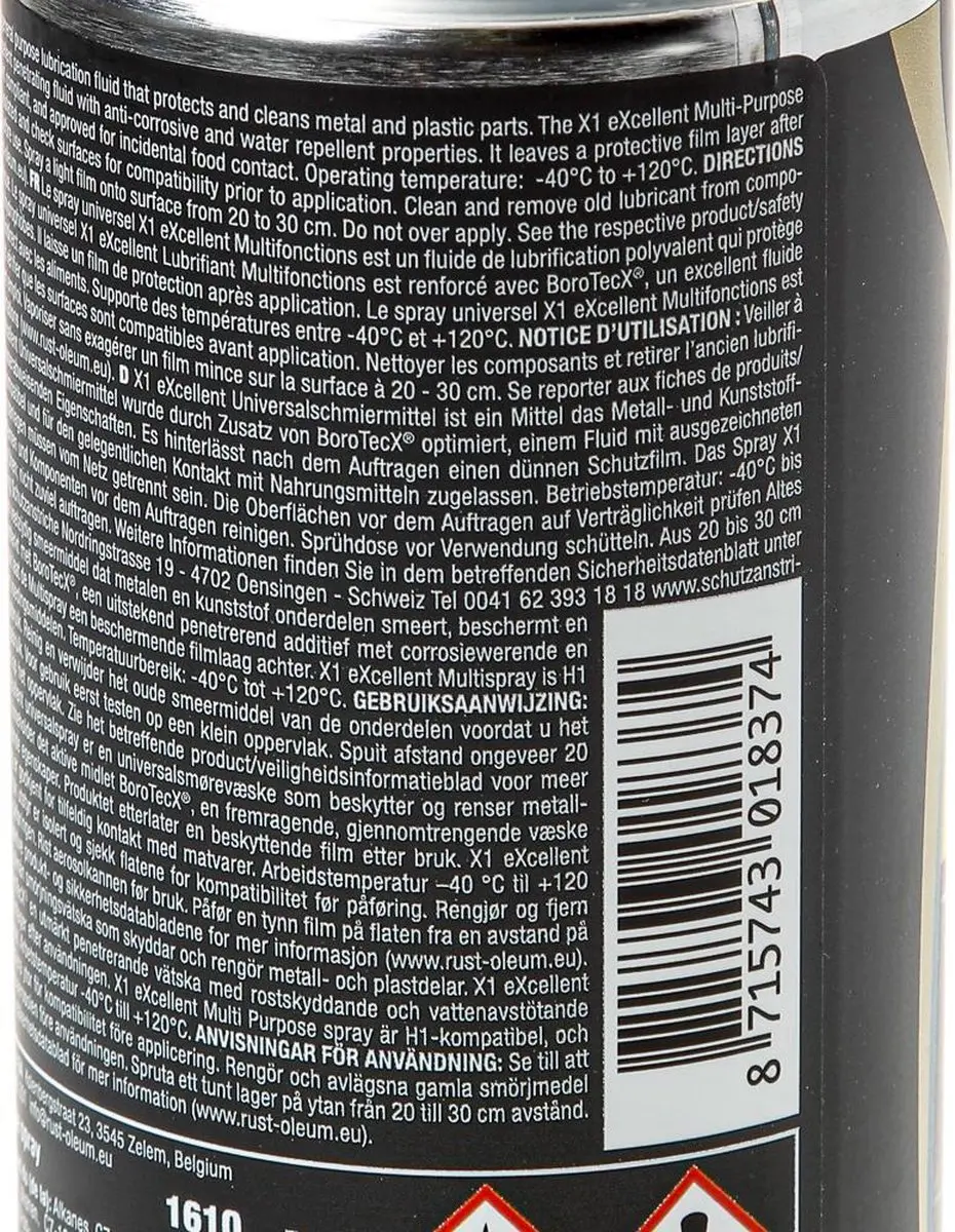 Rust-Oleum X1 Multispray - 500ml - Meerkleurig