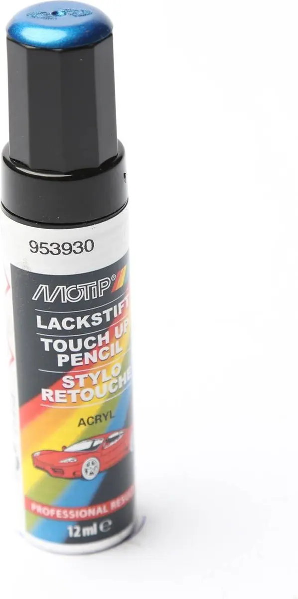 Motip 953930 Auto Lakstift Blauw Metallic 12ml