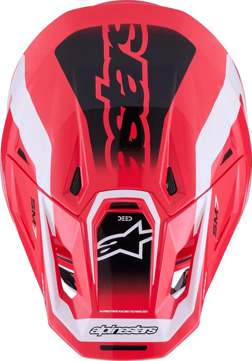 Alpinestars S-M7 Deed Crosshelm - Rood/Zwart