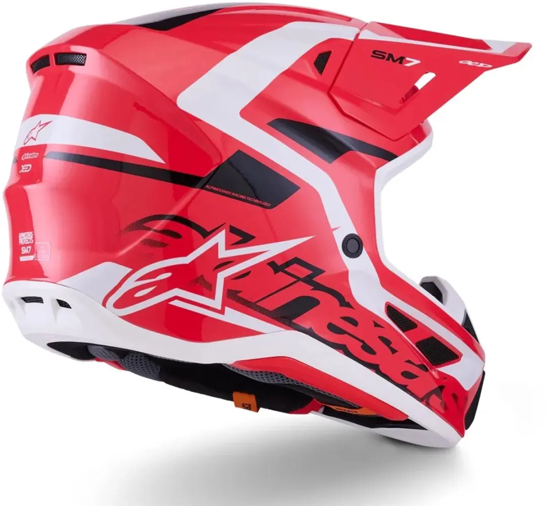 Alpinestars S-M7 Deed Crosshelm - Rood/Zwart