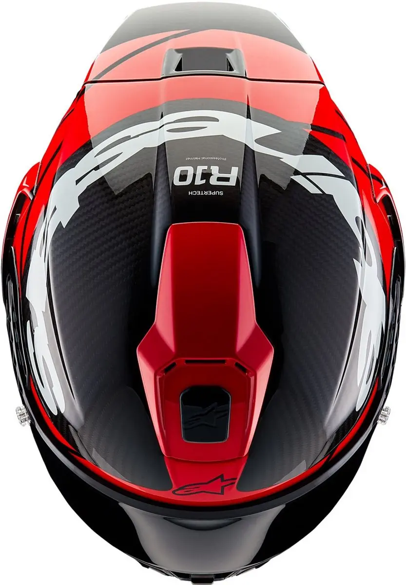 Alpinestars Supertech R10 Integraalhelm - XXL - Carbon/Zwart/Rood/Wit