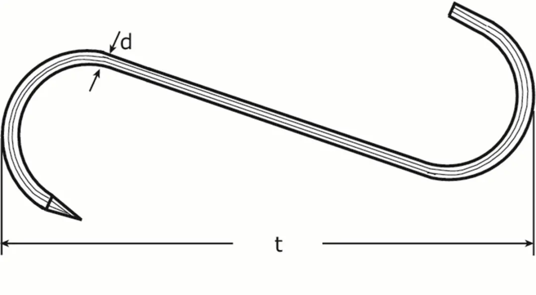 Dulimex Vleeshaak VHK12050 - 5x120mm - Vertind