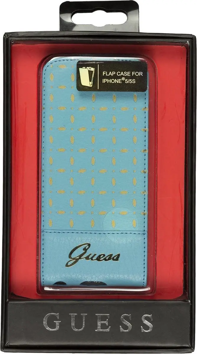 GUESS Gianina Flip Case iPhone 5/5s - Blauw