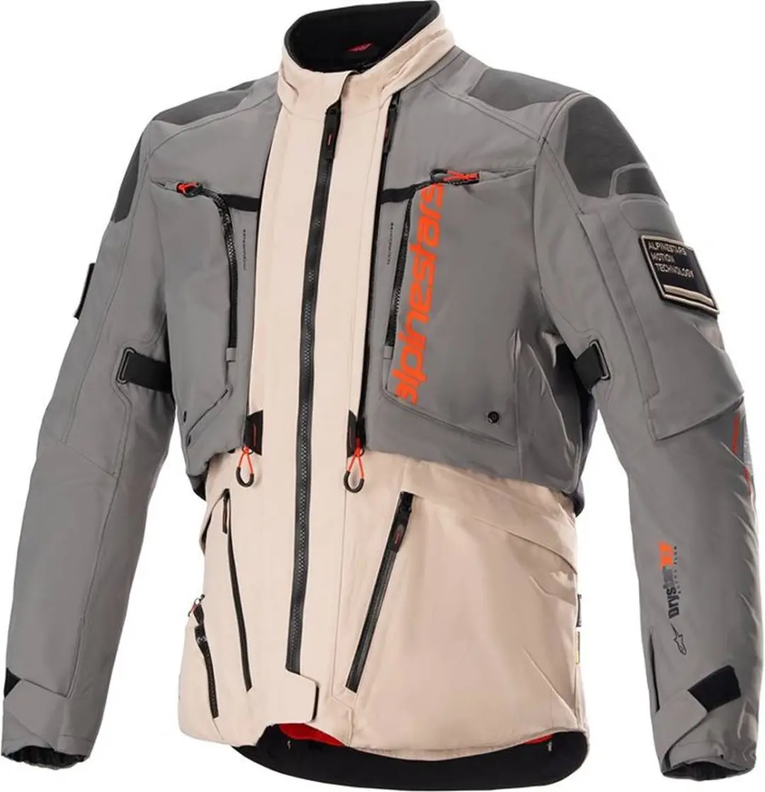 Alpinestars AMT-10R Drystar XF Jas - M - Beige/Grijs/Oranje