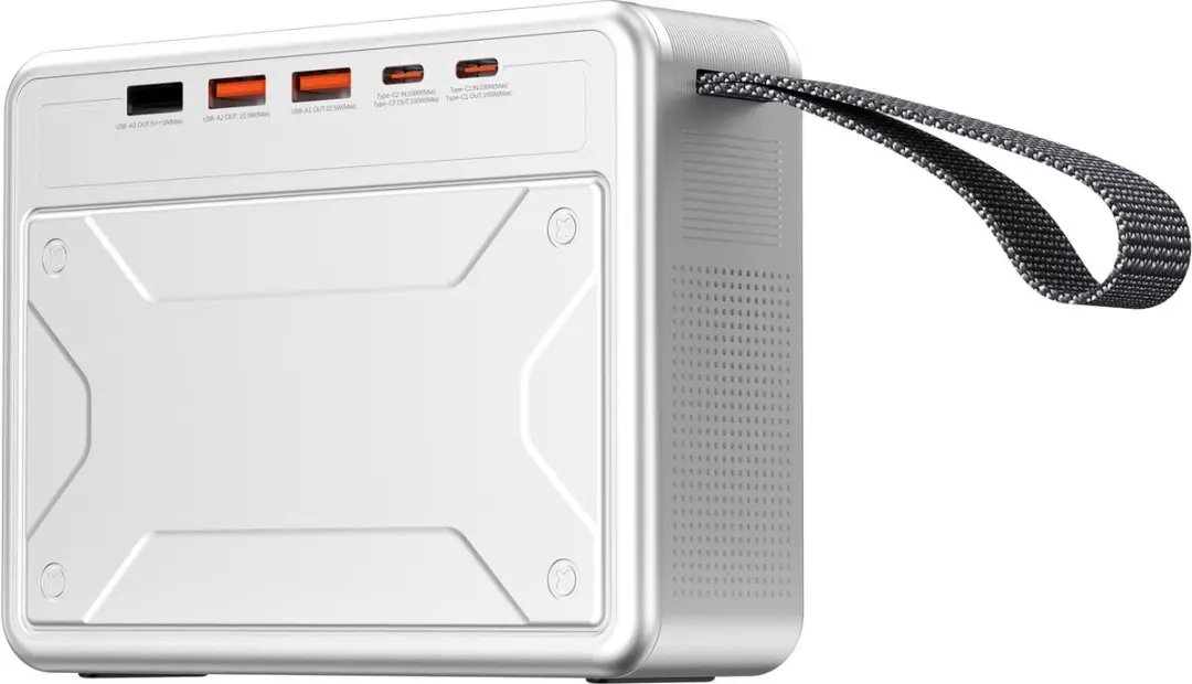 WiWu Powerbank 60000mAh 100W - 5x USB - Grijs