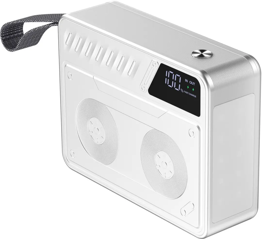 WiWu Powerbank 60000mAh 100W - 5x USB - Grijs