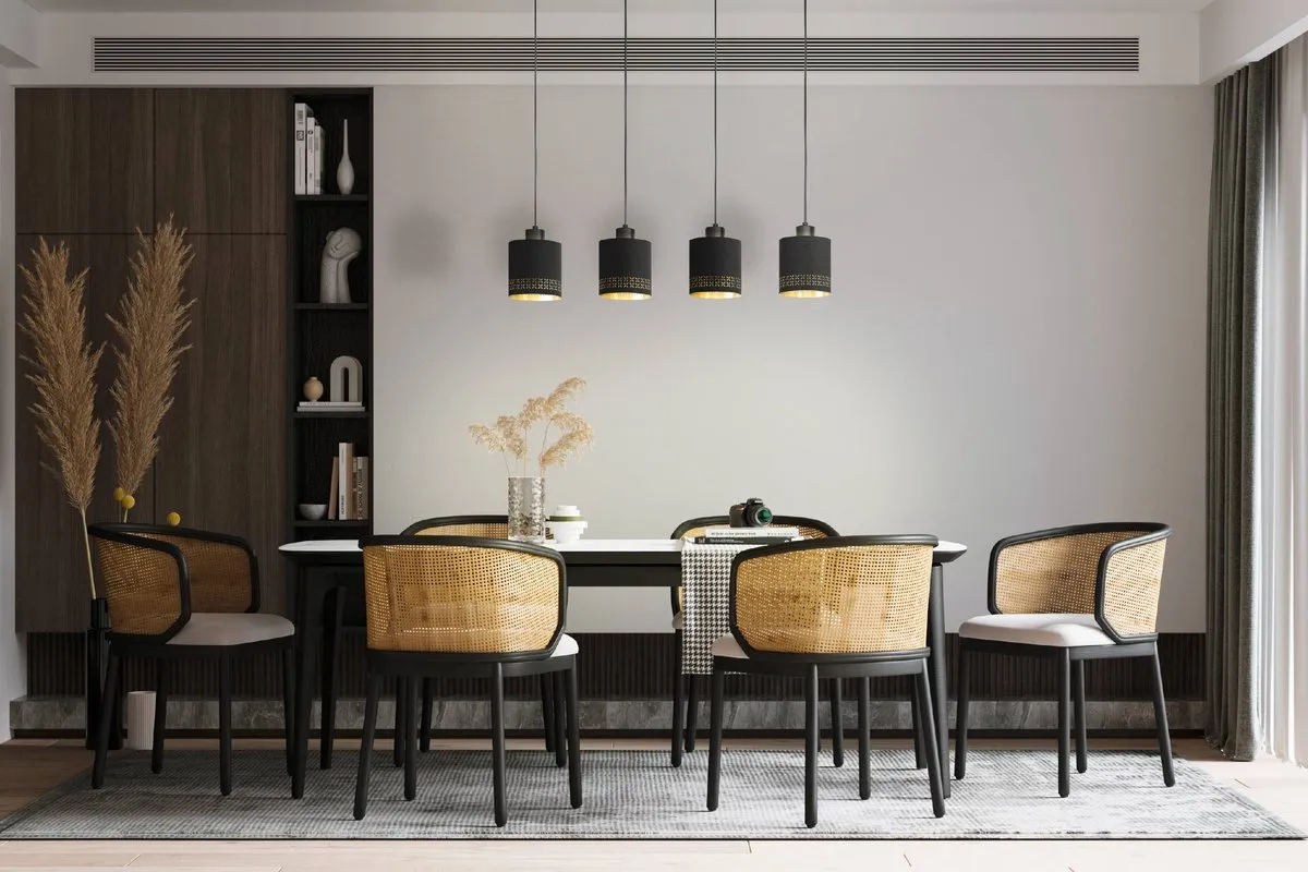 Eglo Esteperra Hanglamp E27 - 3 Lichthoorns - Zwart/Goud - afbeelding 6 van 6
