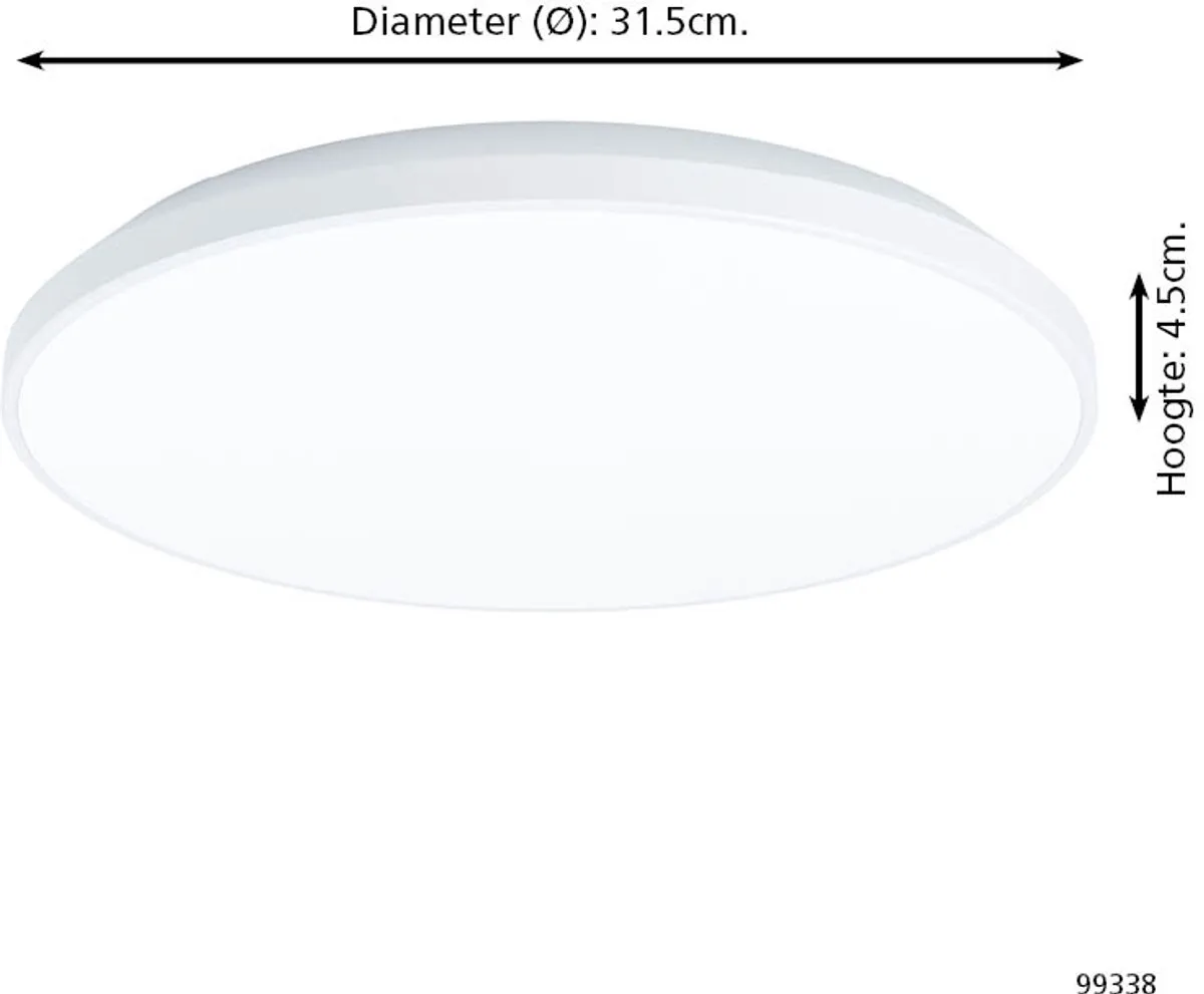 Eglo Crespillo Opbouwspot LED 31.5cm - Wit