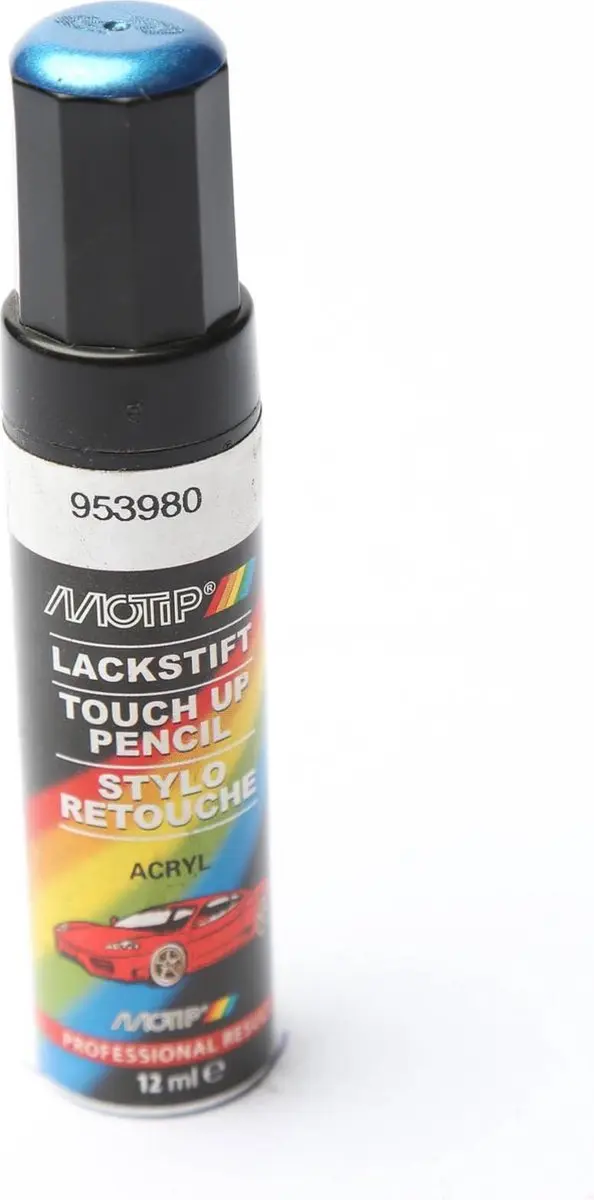 Motip Auto Lakstift Blauw Metallic 12ml