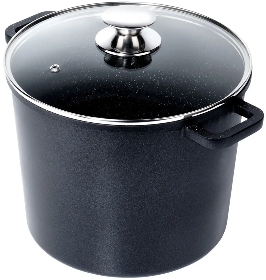 Orion Grande Hoog Granieten Pan 7,6L - Zwart